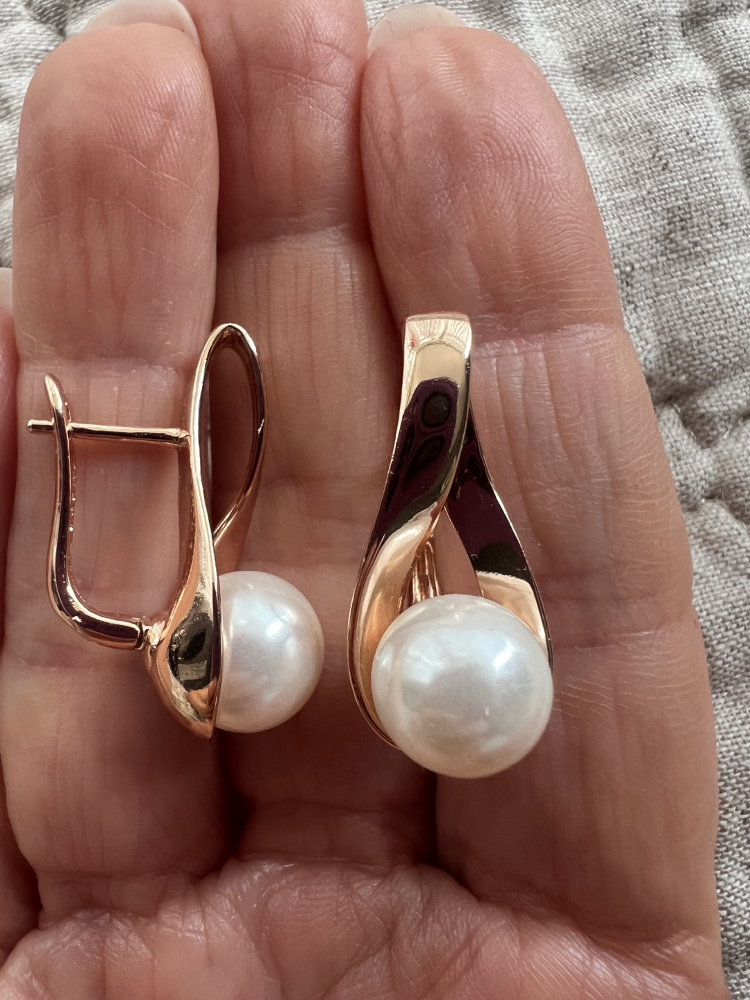 14k pearl earrings