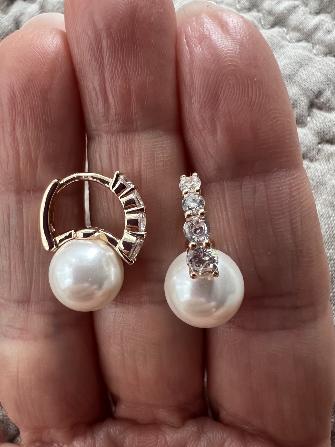 14k pearl earrings