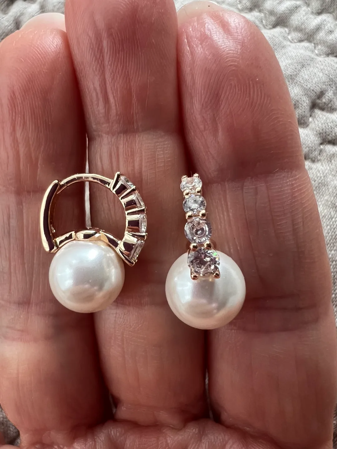 14k pearl earrings