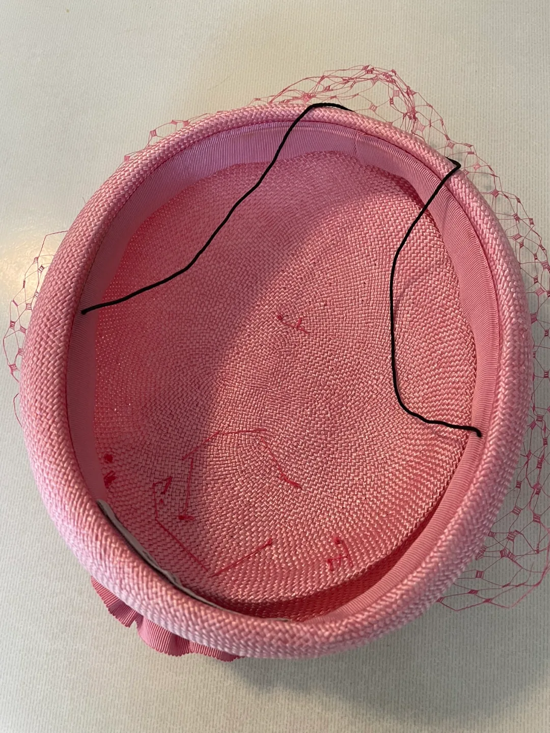 Elegant Pink Pillbox Hat image indicator(4)