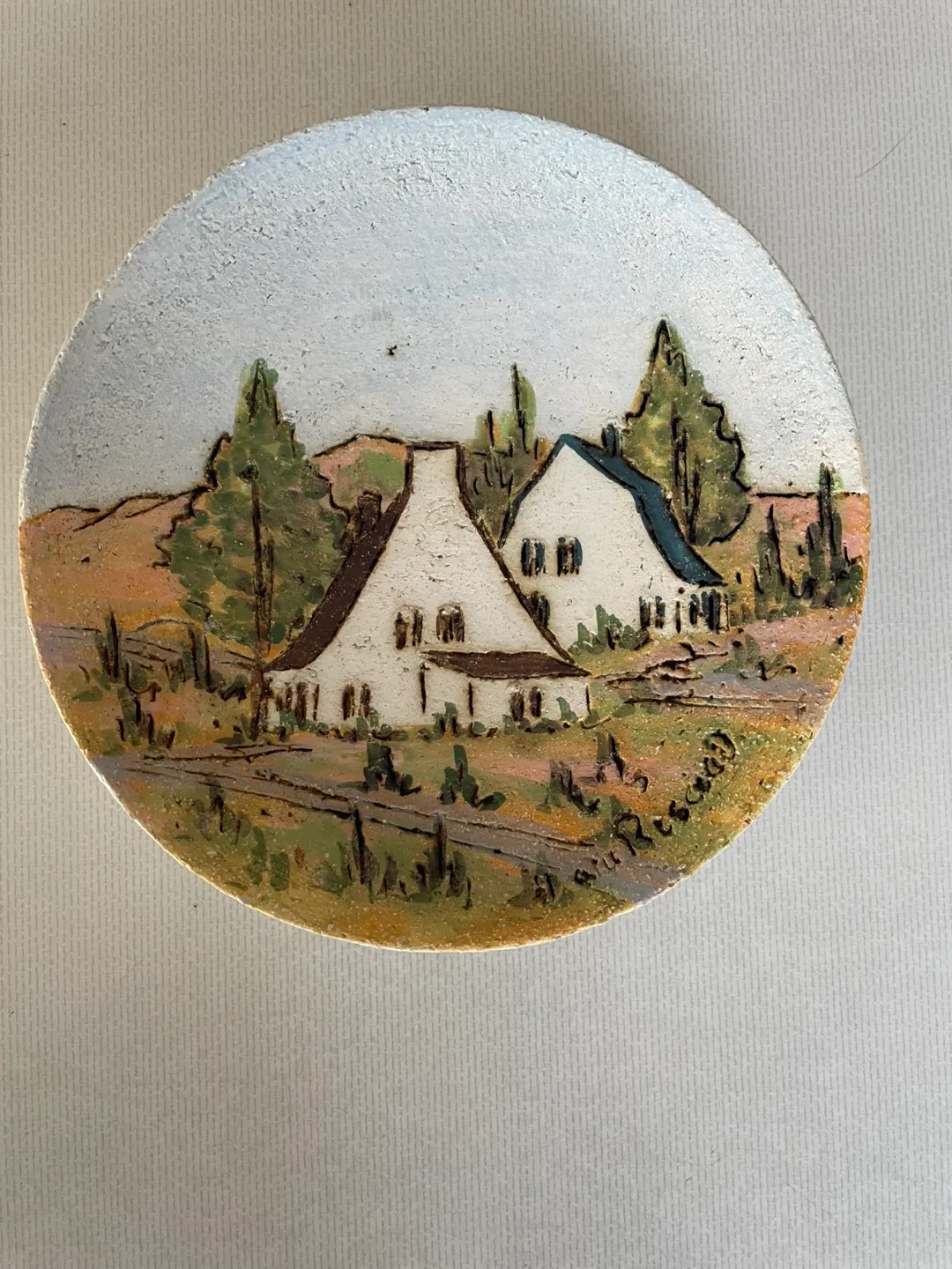 Hubert du Roscoat collector wall plate thumbnail