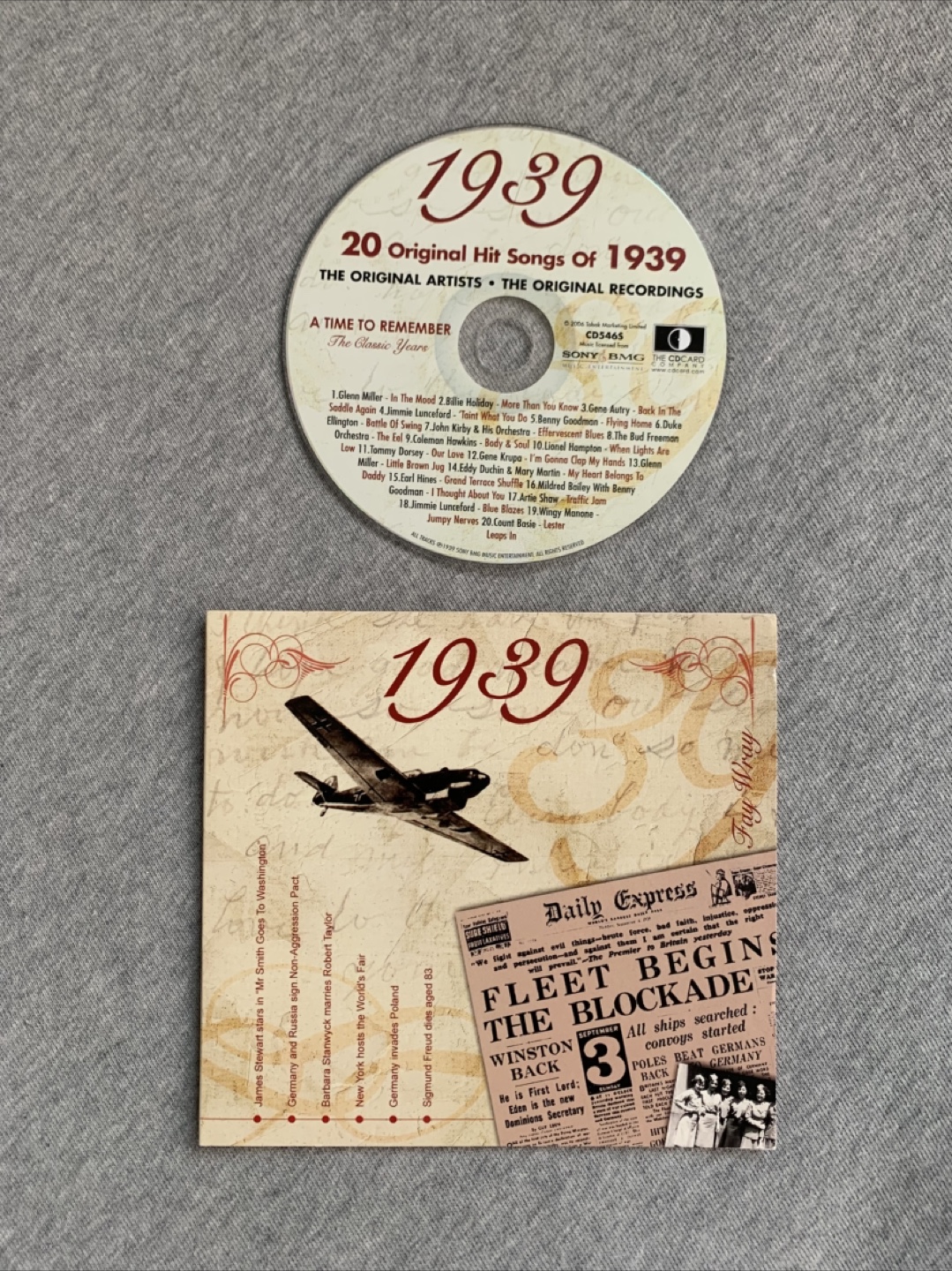 1939: 20 Original Hit Songs CD