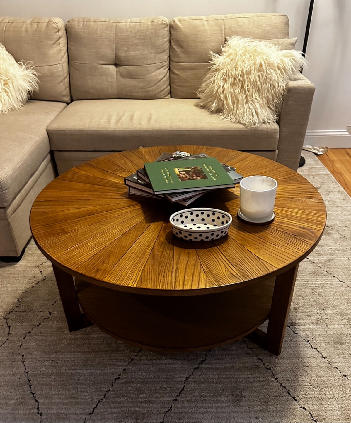 Round Wooden Coffee Table
