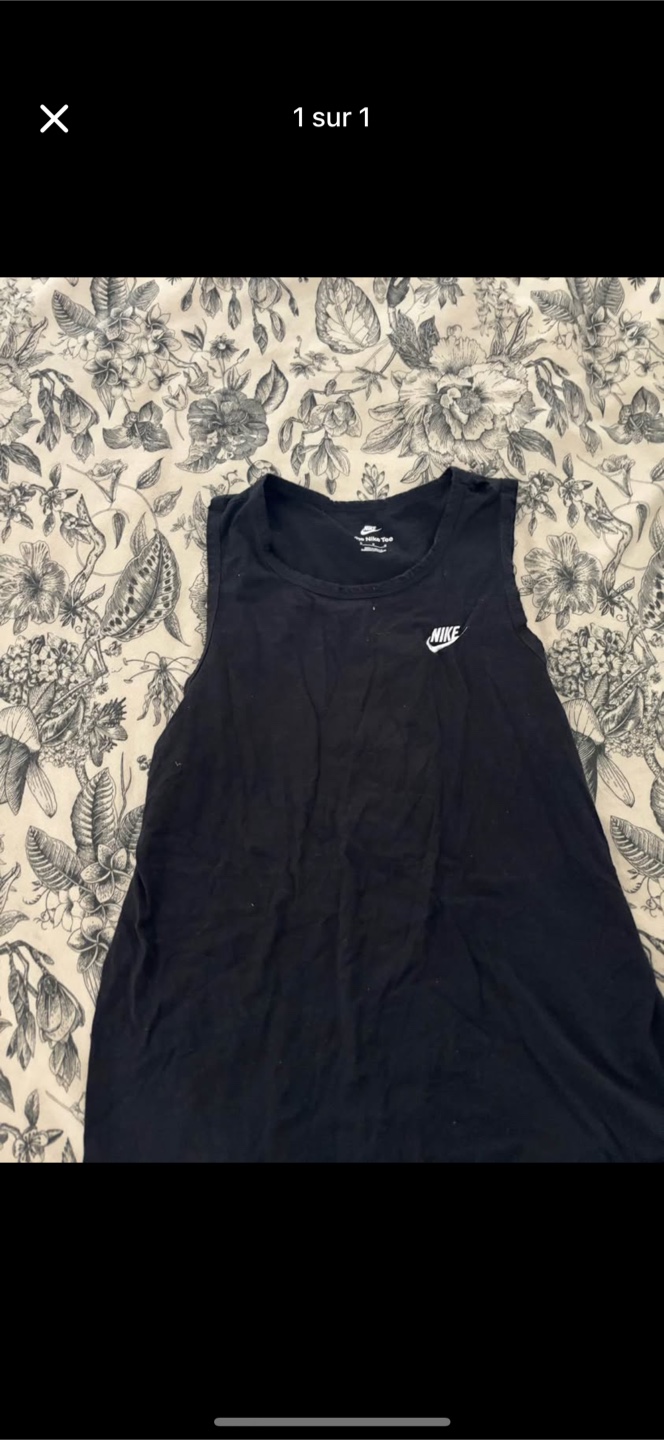 Nike Black Tank Top Medium Men
