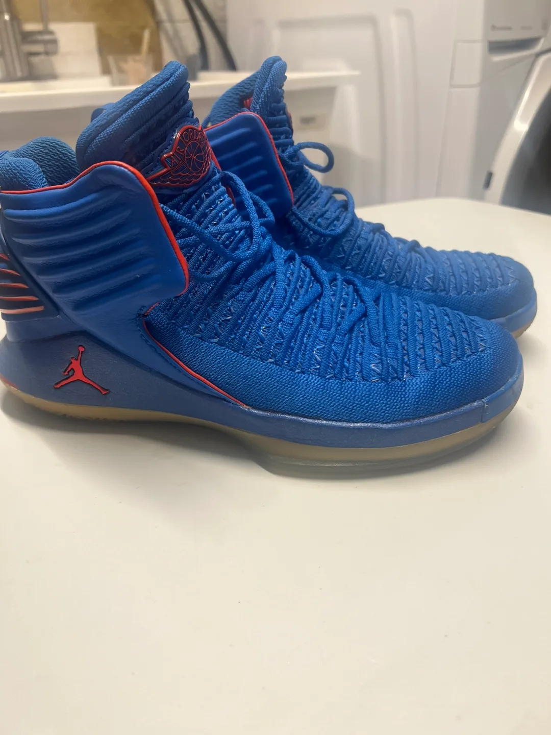 Air Jordan XXXII 32 Blue Basketball Shoes thumbnail