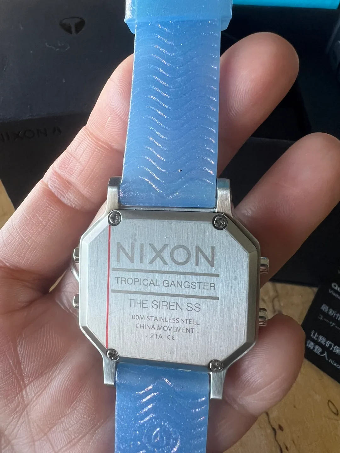 NEW Nixon Siren SS Tropical Gangster Watch - Blue image indicator(3)