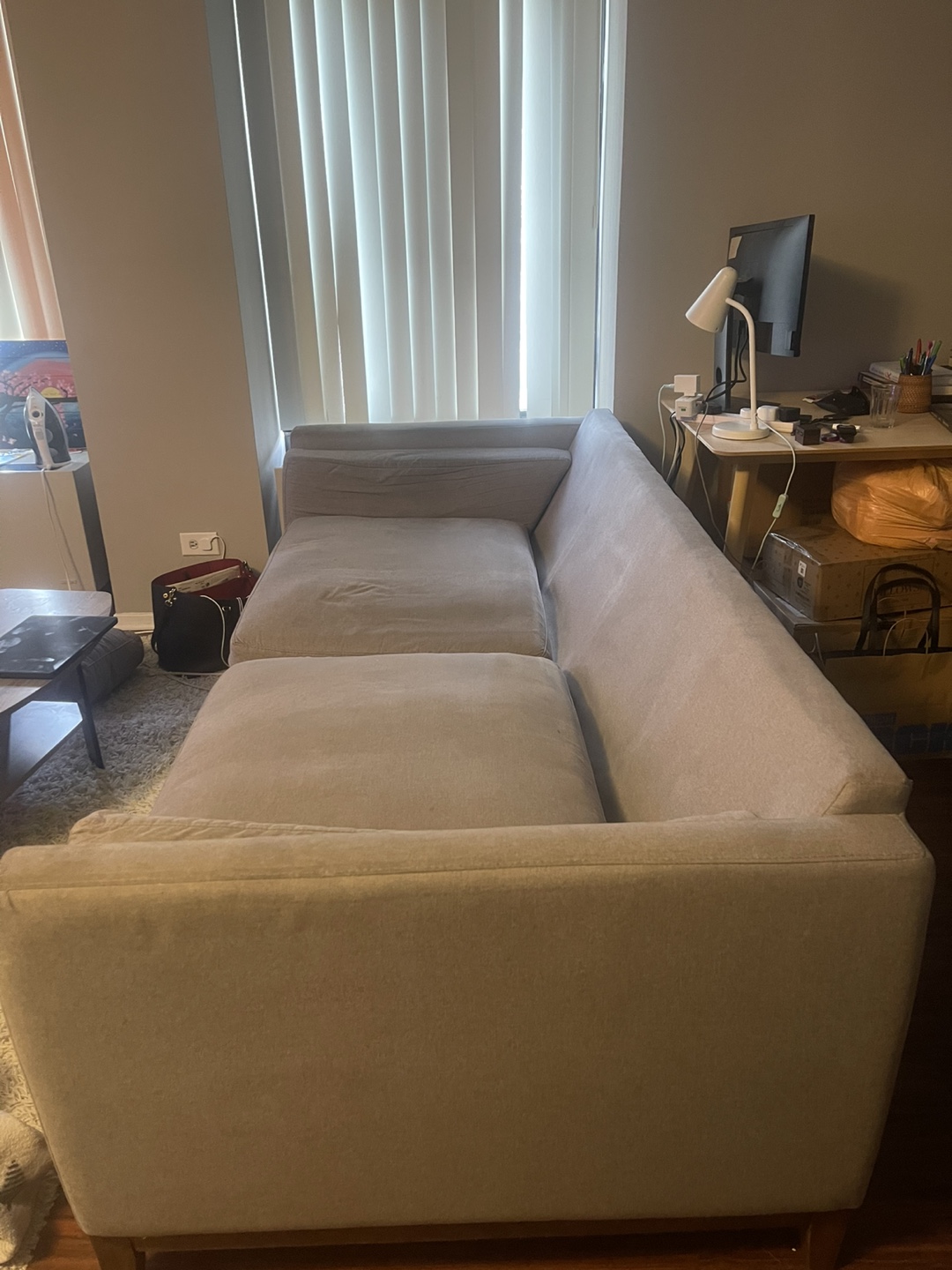 Gray 2-Seat Sofa - photo 4
