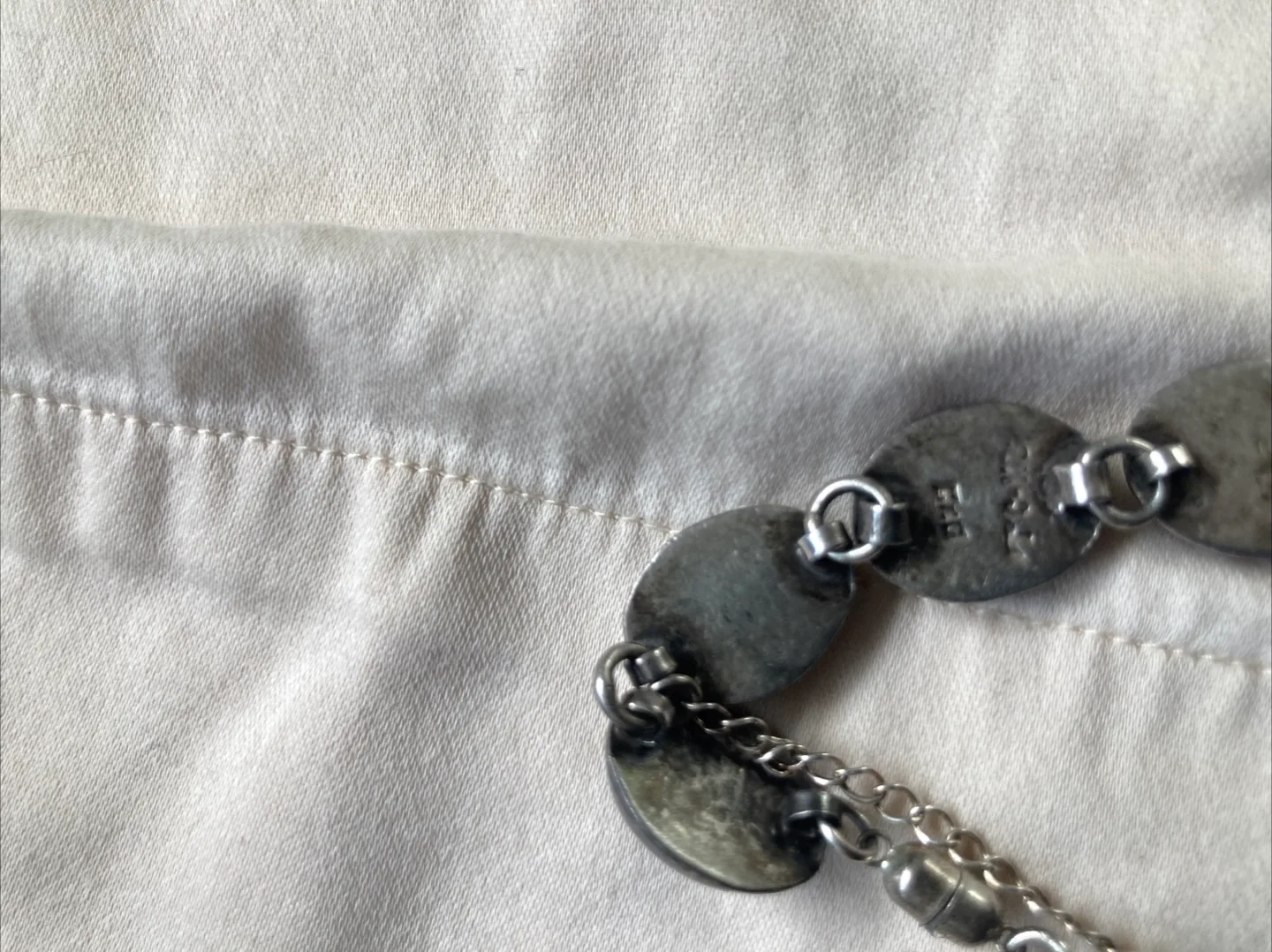 heavy silver and turquoise bracelet image indicator(4)