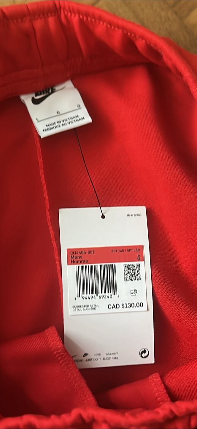 Nike Tech Fleece Red Pants - Size L - photo 2