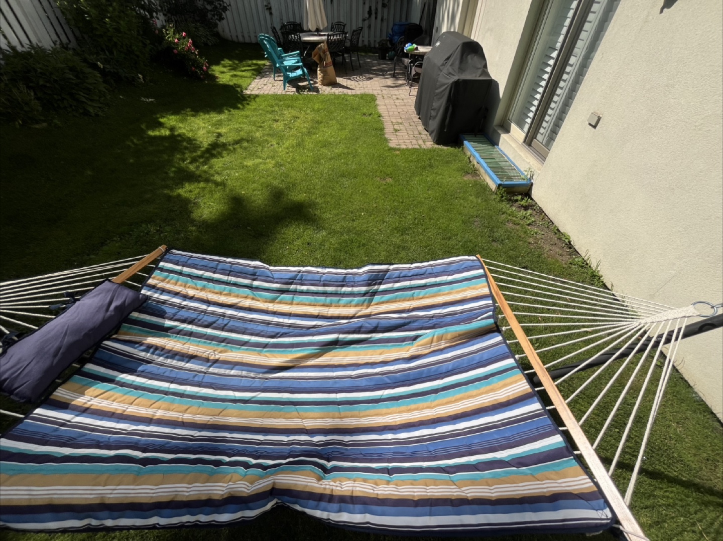 Striped Hammock with Stand - photo 3