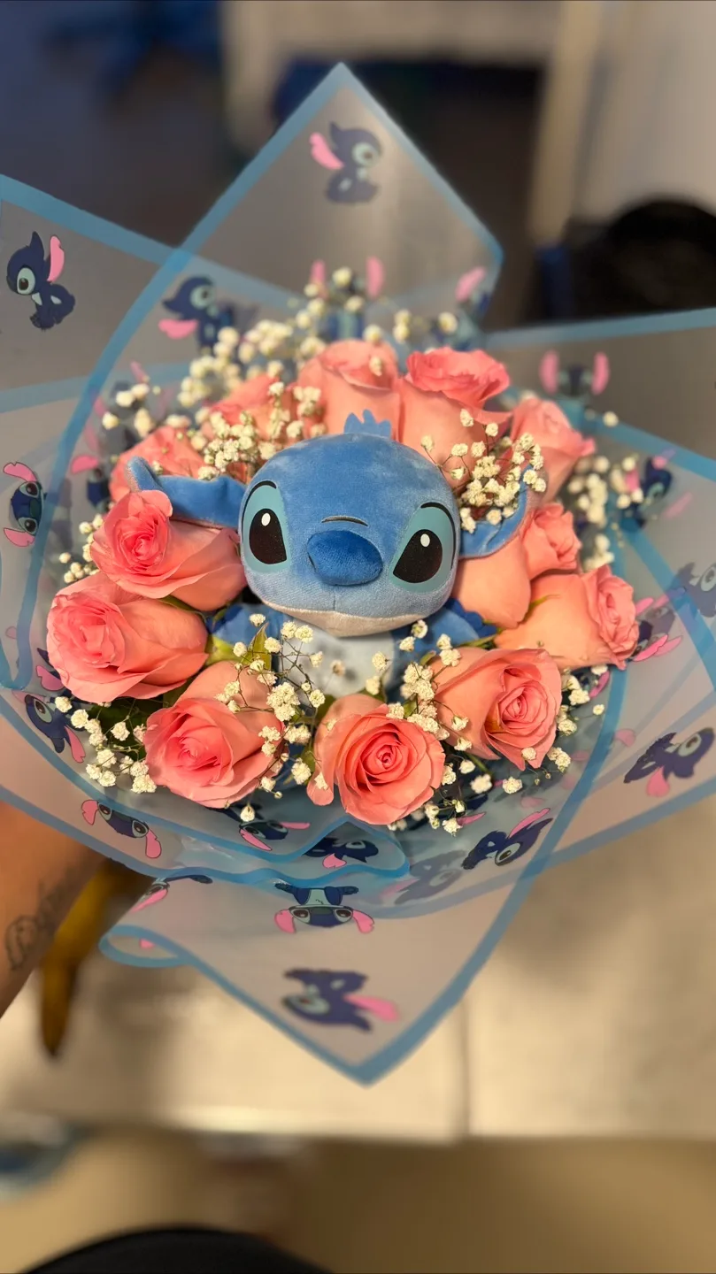 Stitch Plush Flower Bouquet image indicator(2)
