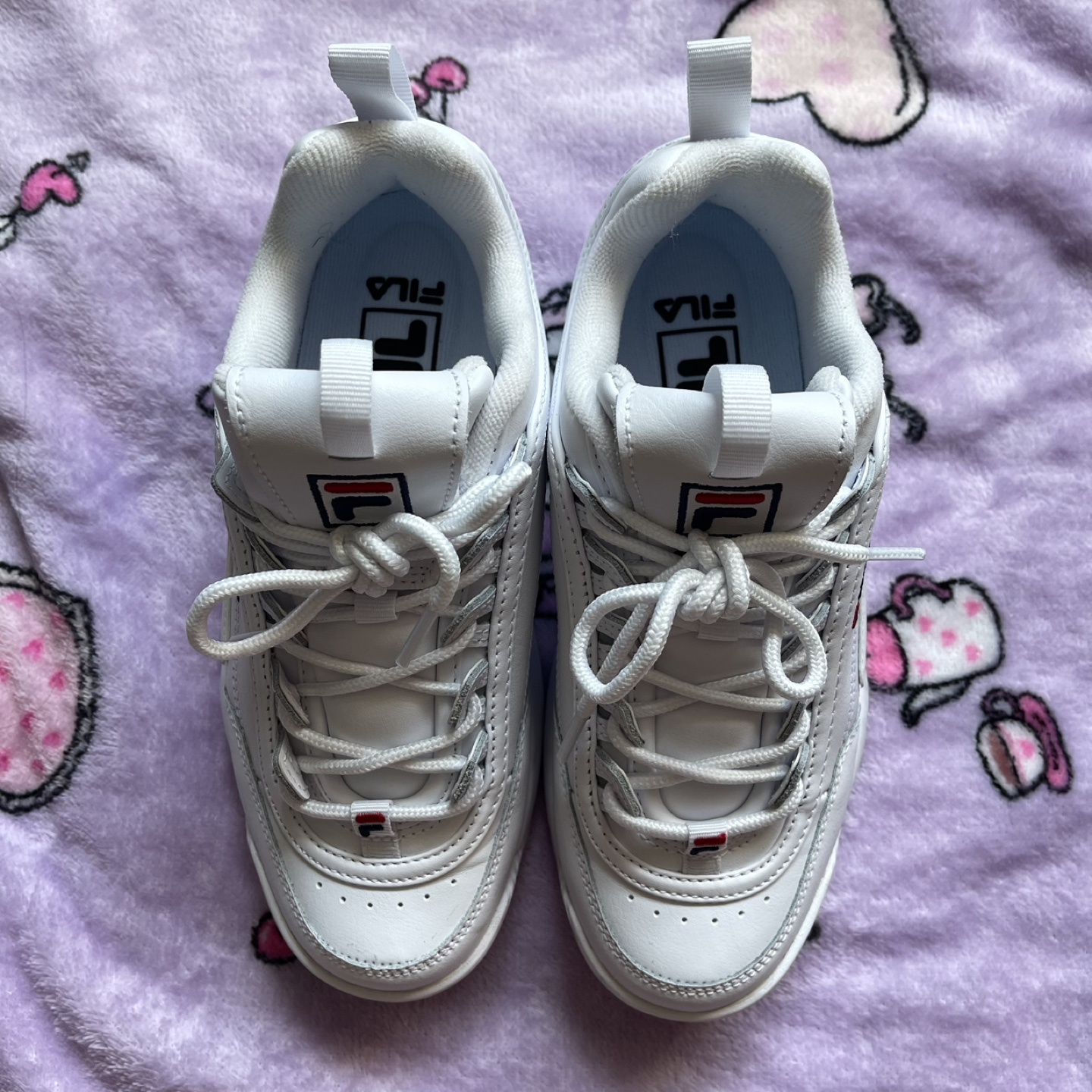 Women’s Fila Disruptor II White Sneakers
