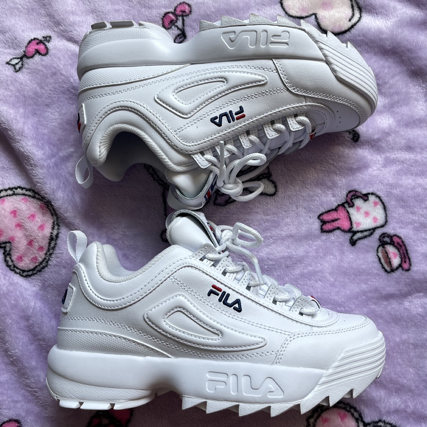 Women’s Fila Disruptor II White Sneakers - photo 3