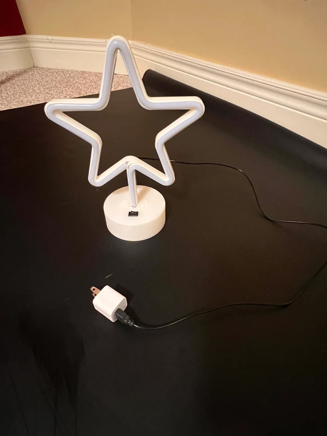 LED Star Neon Light with cord and cube plug image indicator(5)