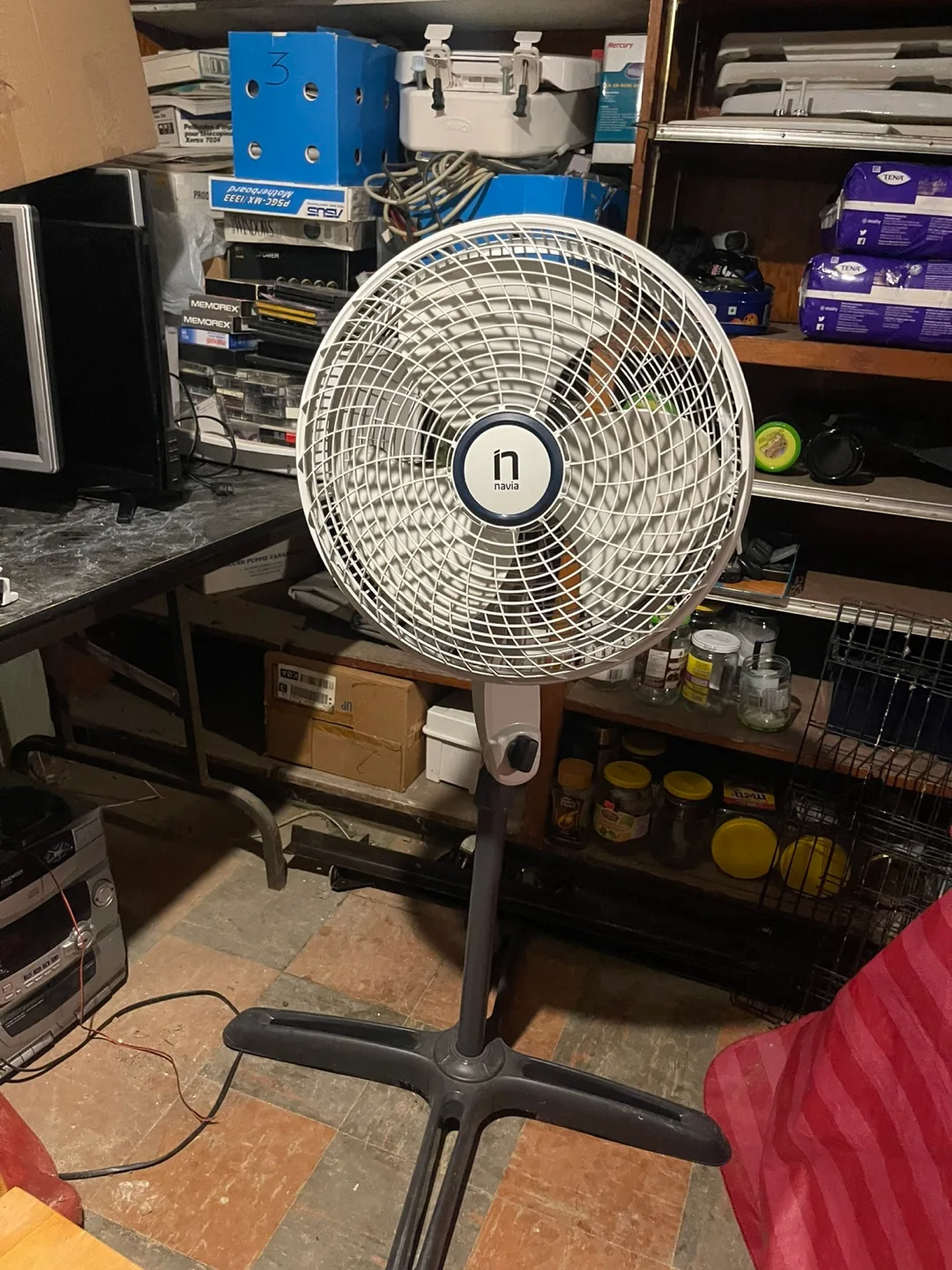 Navia Stand Fan - White thumbnail