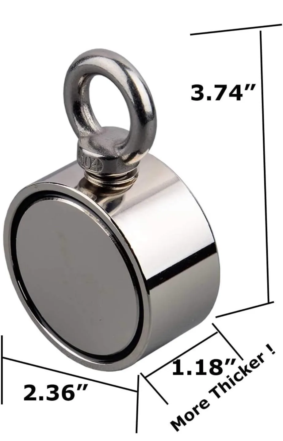 New Pack Magnet Fishing Kit with Rope & Gloves image indicator(2)