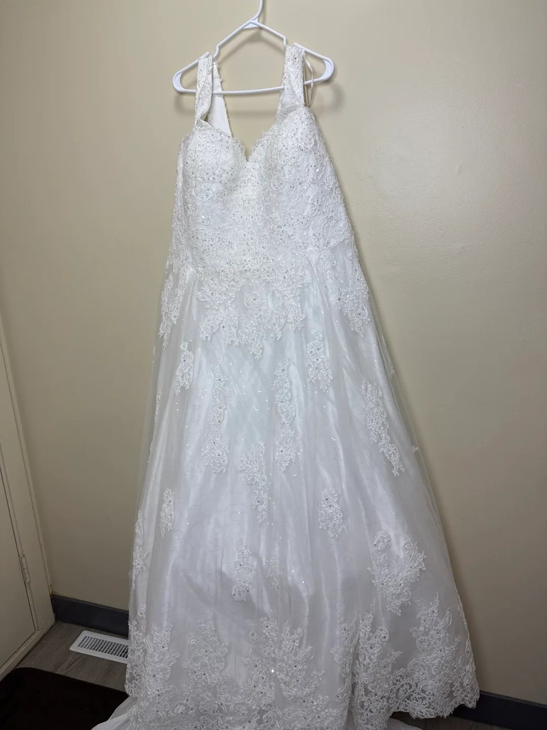 Wedding Dress - White, Lace Details thumbnail