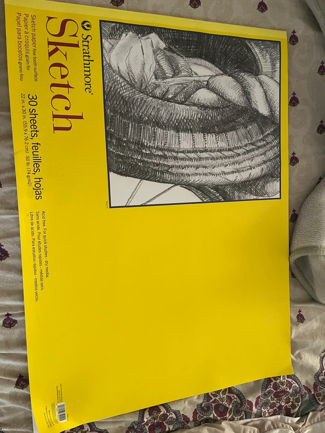 Strathmore Sketch Pad, 30 Sheets, 22in x 30in image indicator(2)