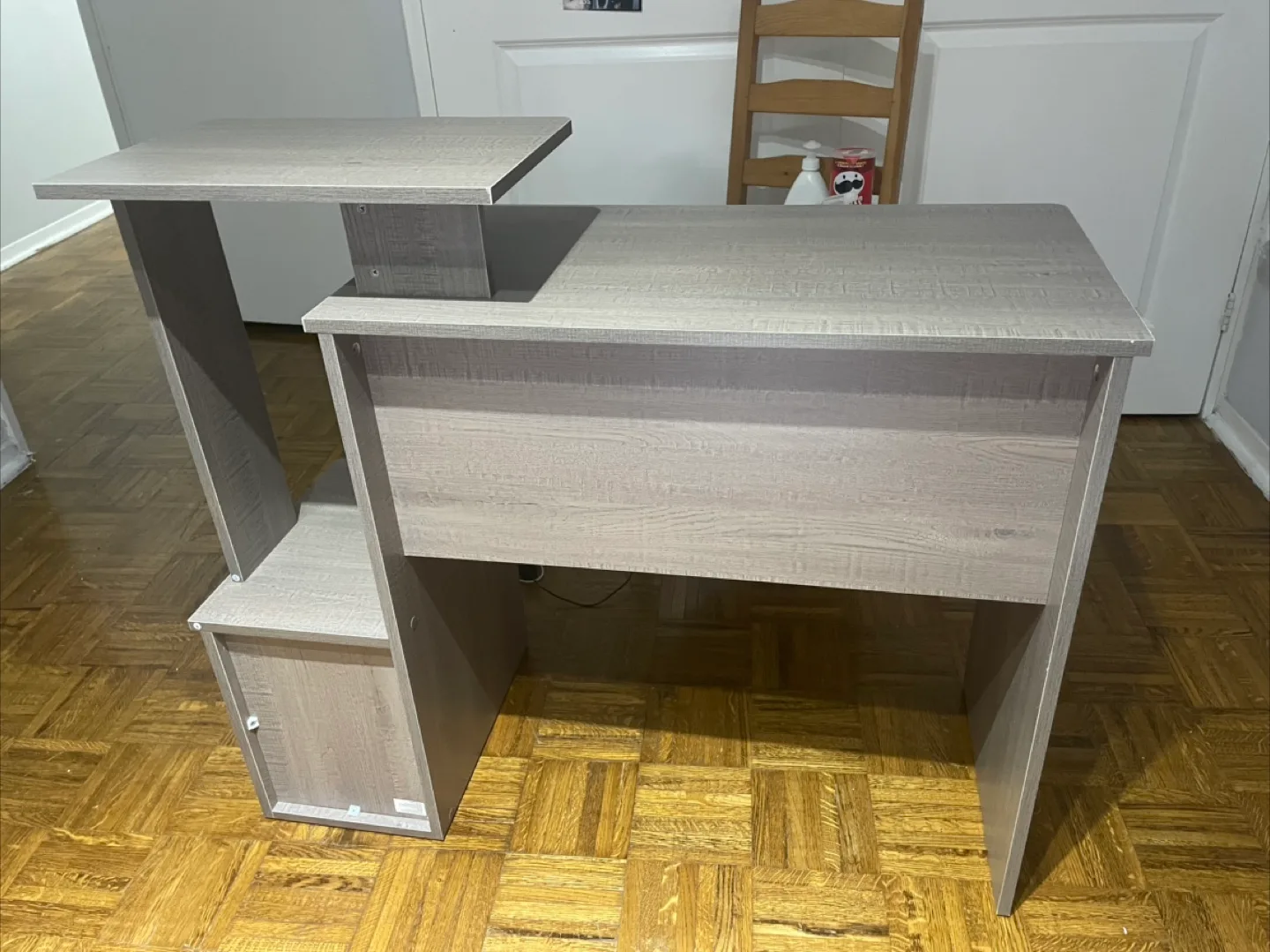 Computer Desk with Hutch and Storage (moving out sale) thumbnail
