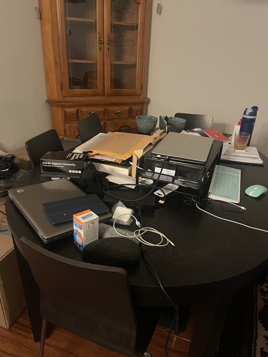 MOVING SALE- IKEA dark brown dining table. - photo 3