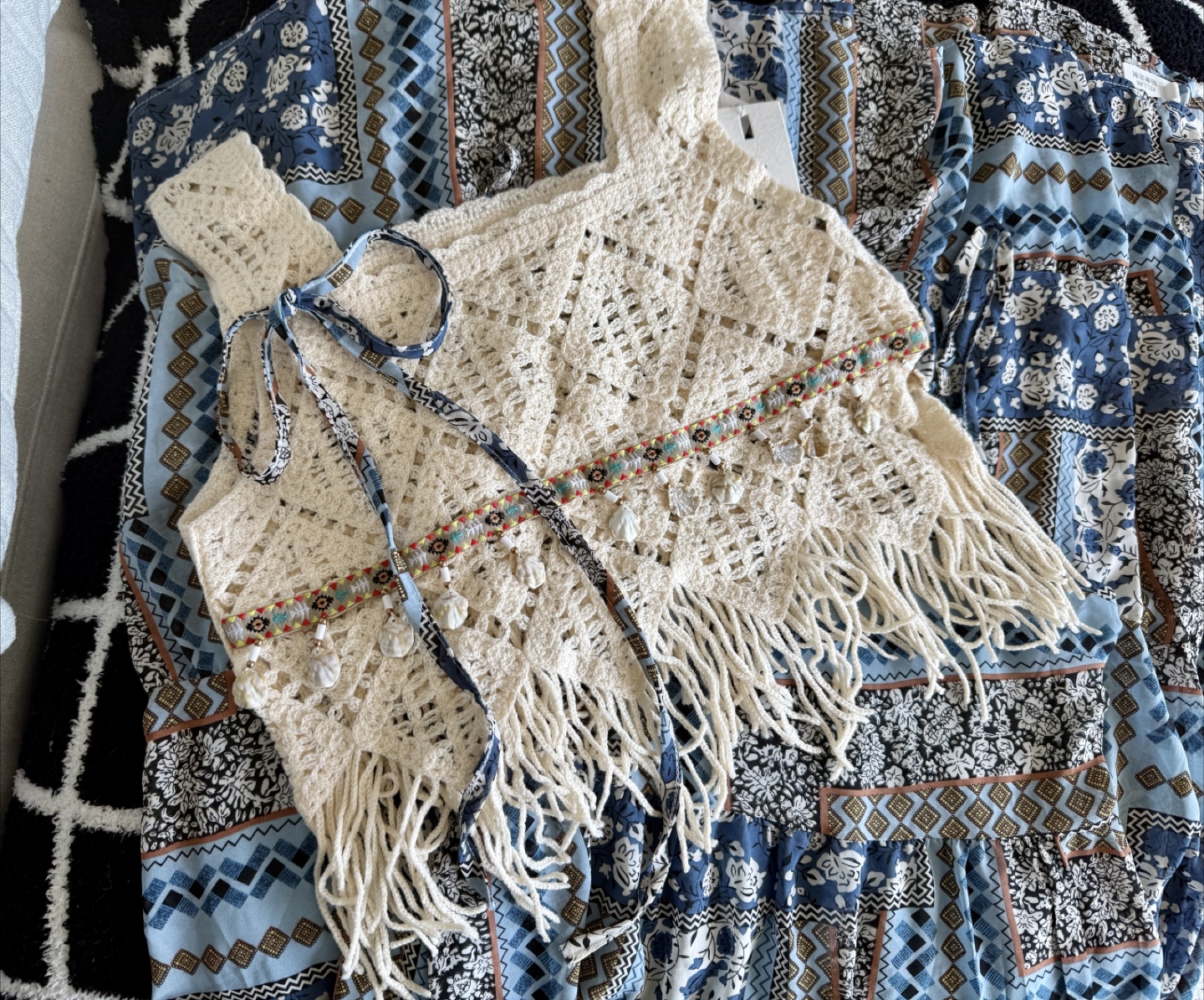 Boho Dress &  Crochet Top Set - photo 3