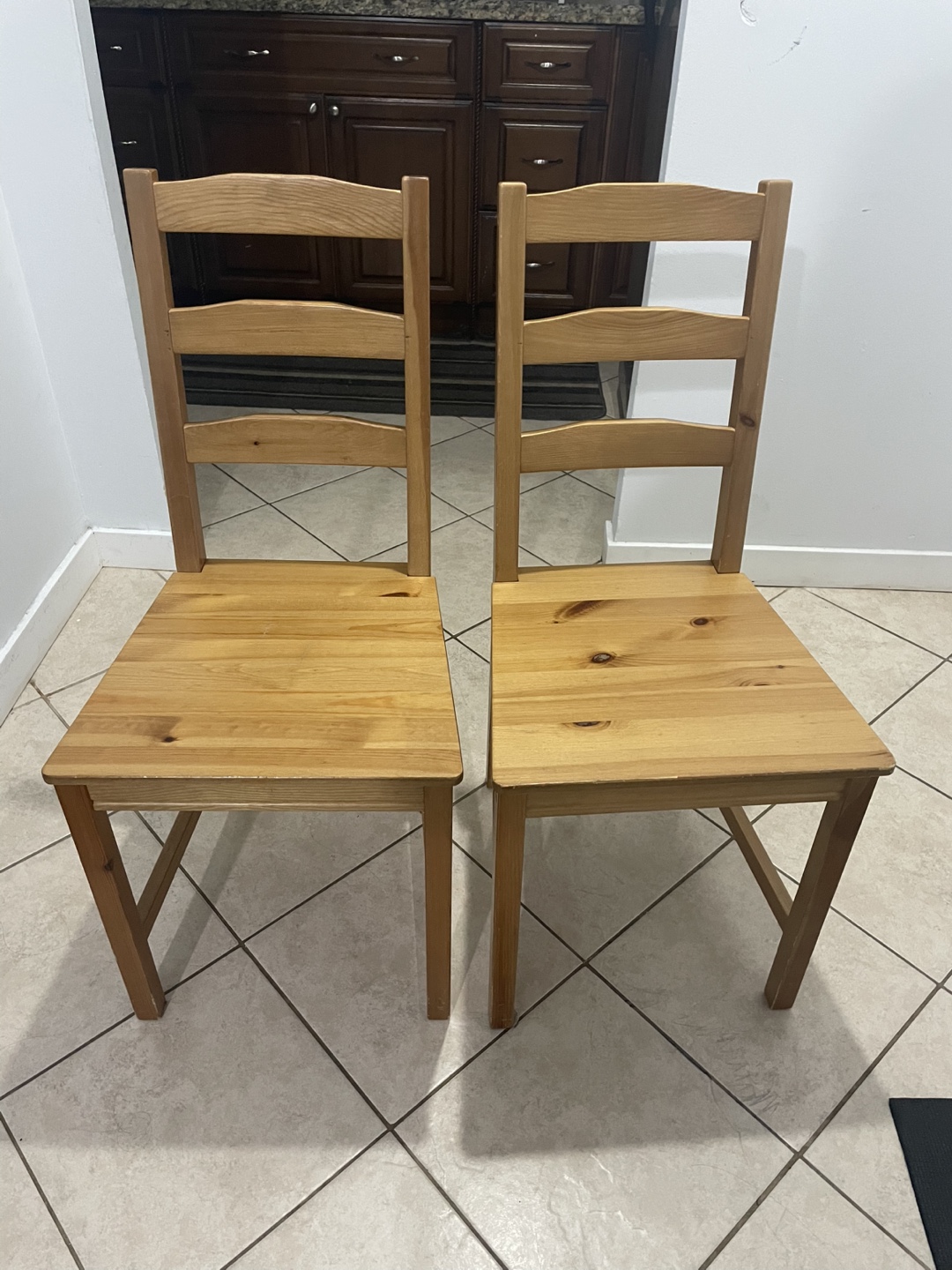 Pair of Wooden Chairs (moving out sale) - photo 4