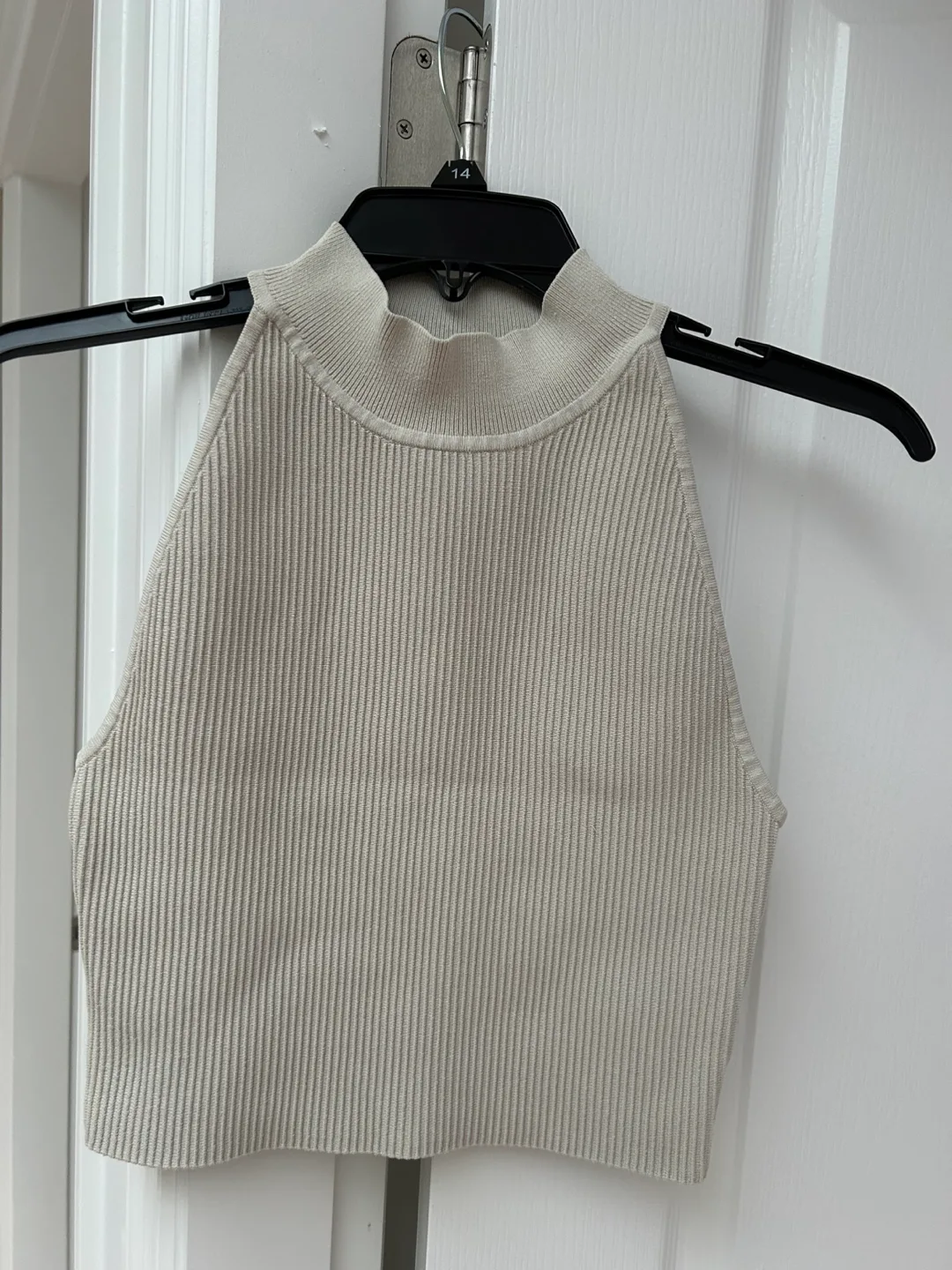 Babaton Ribbed Halter Top - Size M thumbnail