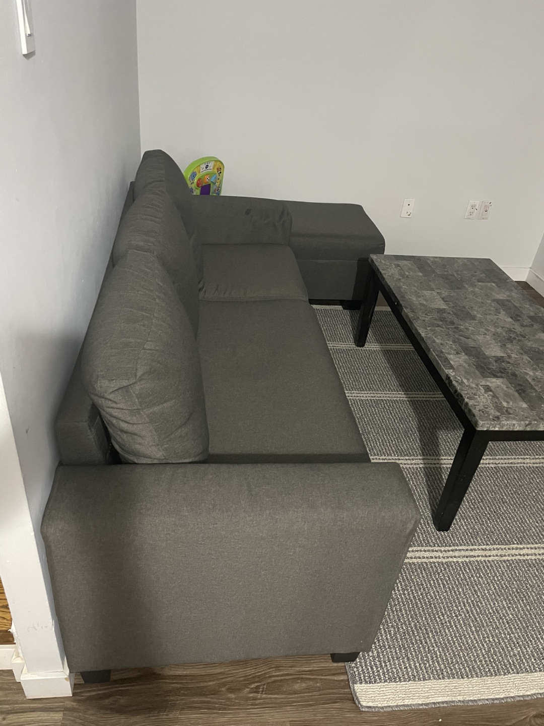 Grey Sofa with Ottoman and Coffee Table (moving out sale) - photo 3