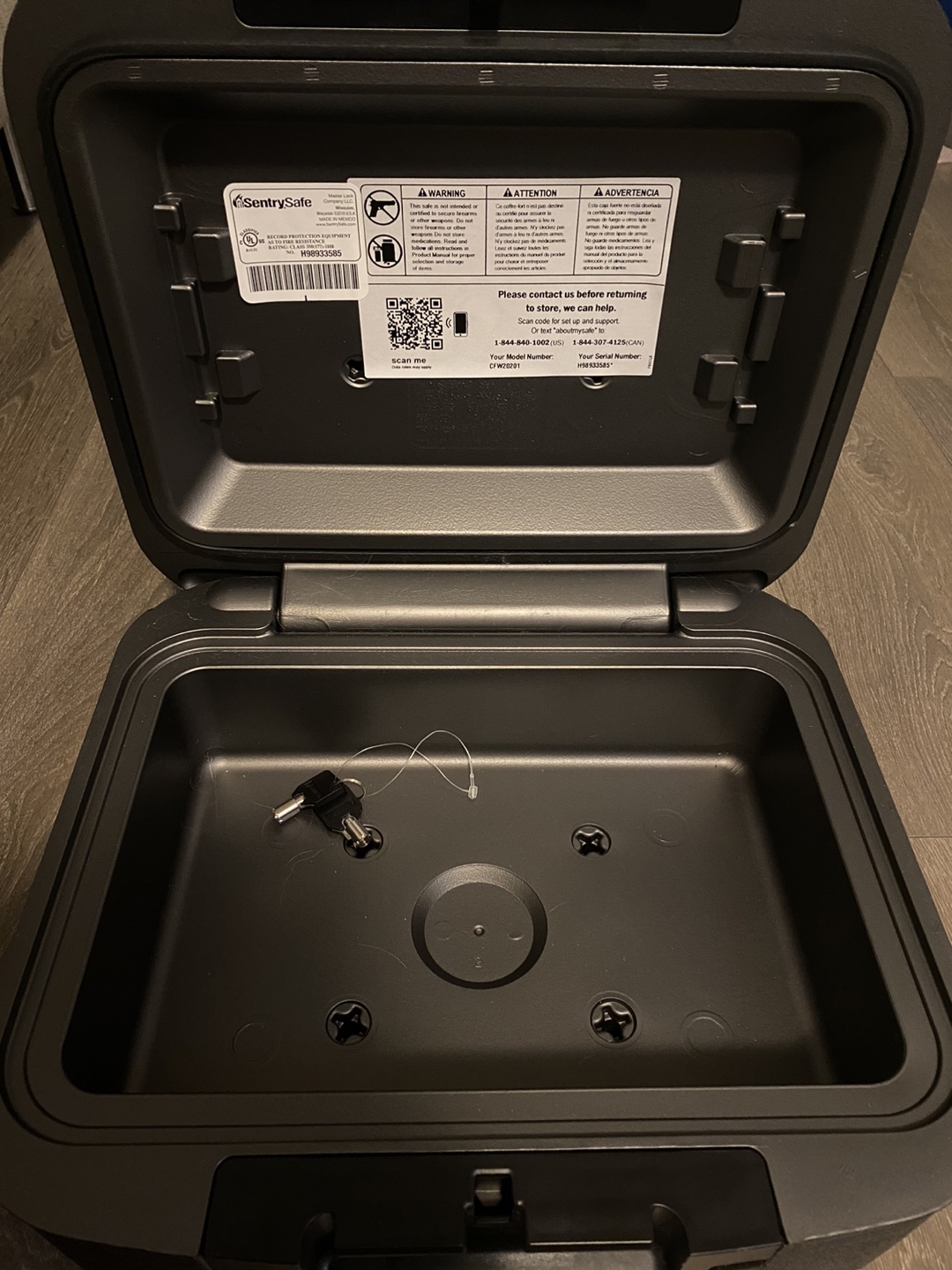 SentrySafe Fireproof/Waterproof Safe - Dark Grey - photo 2