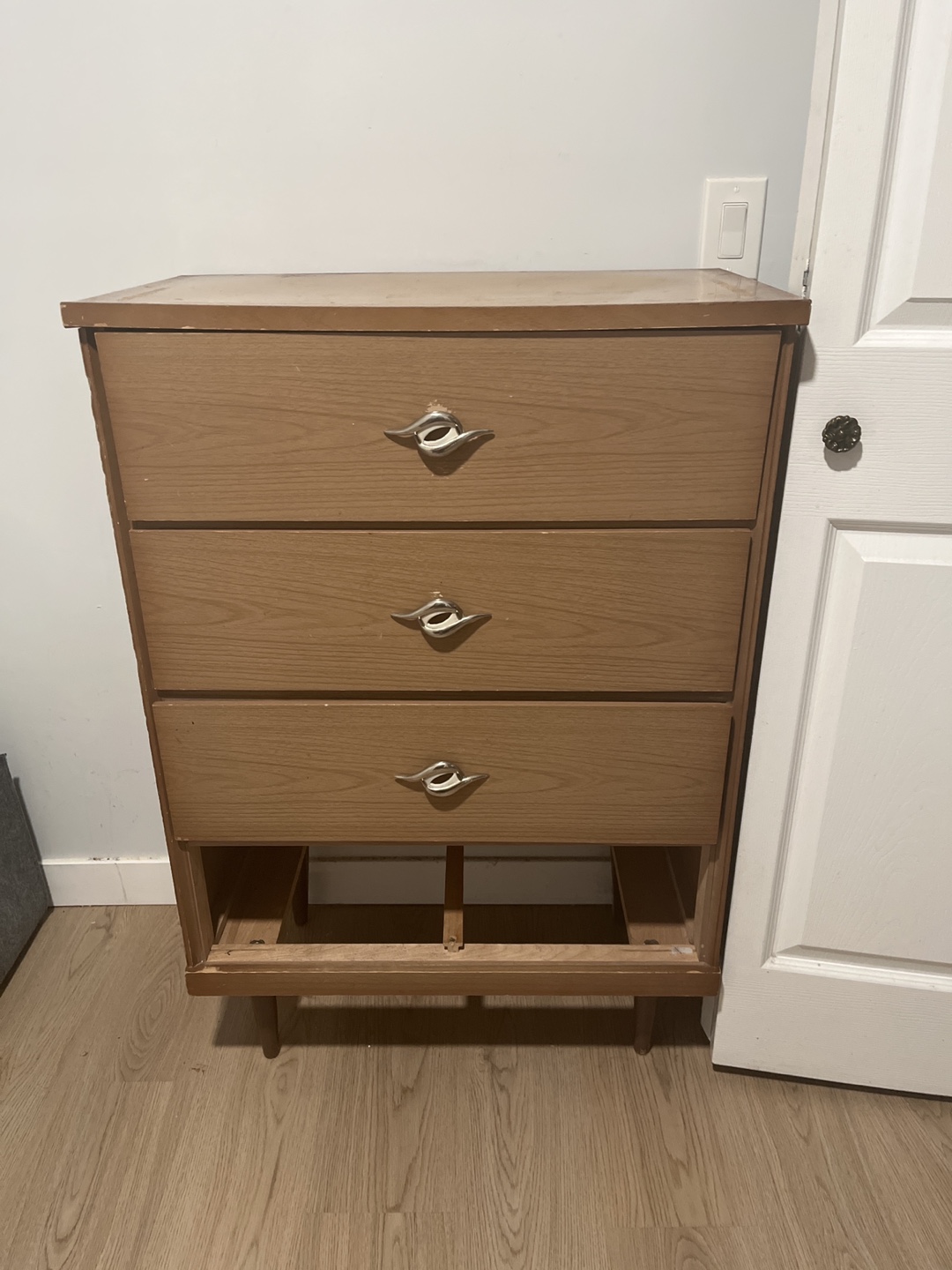 Wood 3-Drawer Dresser