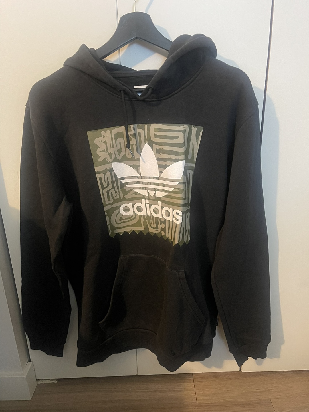 Adidas Black Hoodie - Size M