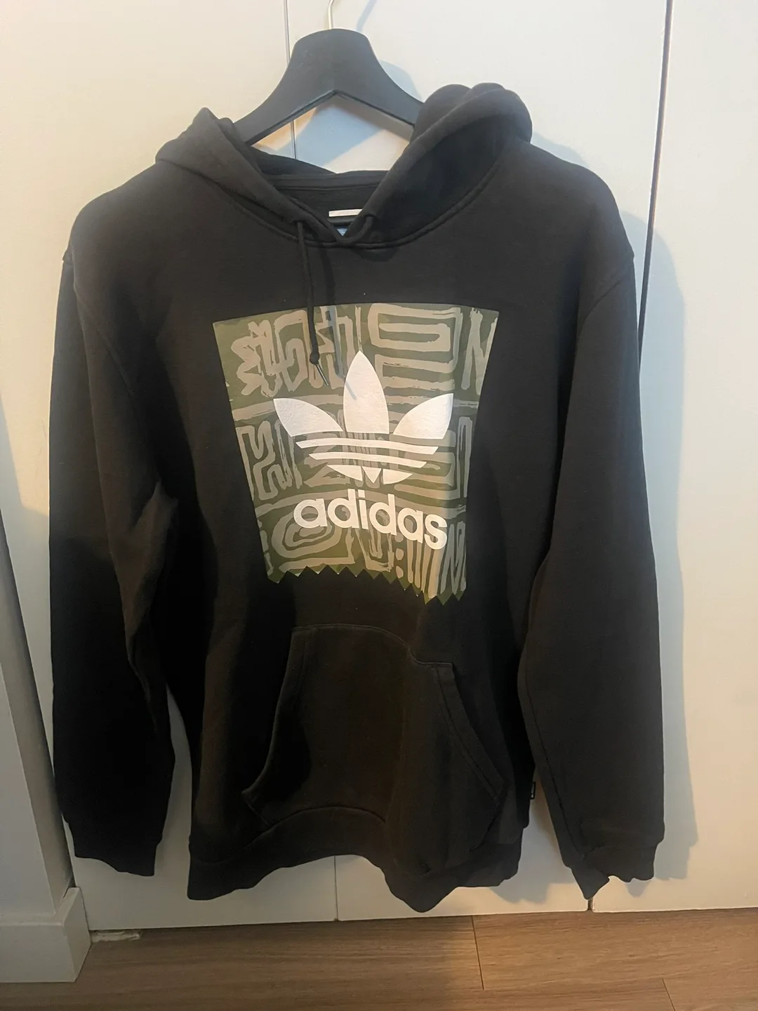 Adidas Black Hoodie - Size M thumbnail