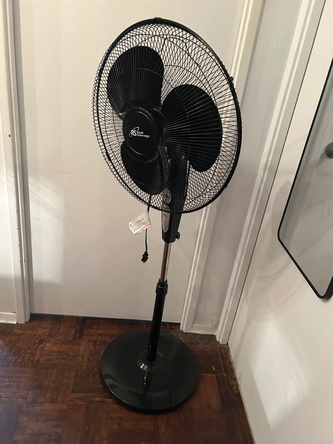 Royal Sovereign Black Stand Fan with remote thumbnail