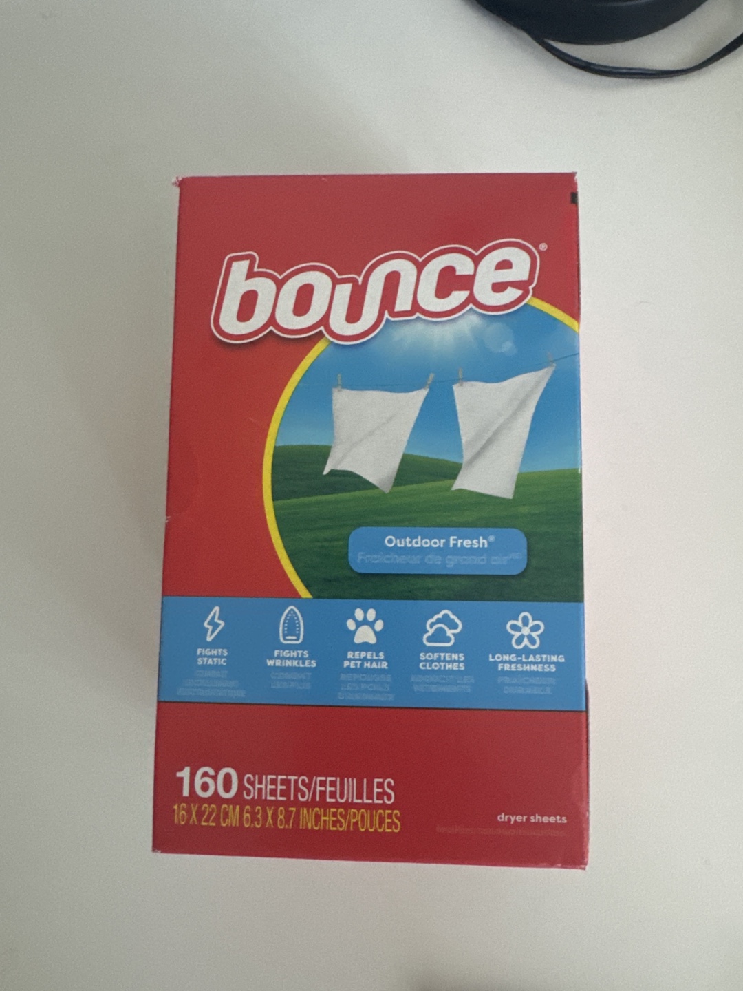 Bounce Outdoor Fresh Dryer Sheets, 160 count - photo 2