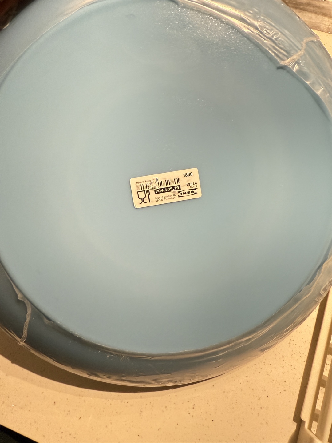 FREE IKEA Plate - Light Blue #freecycle - photo 2