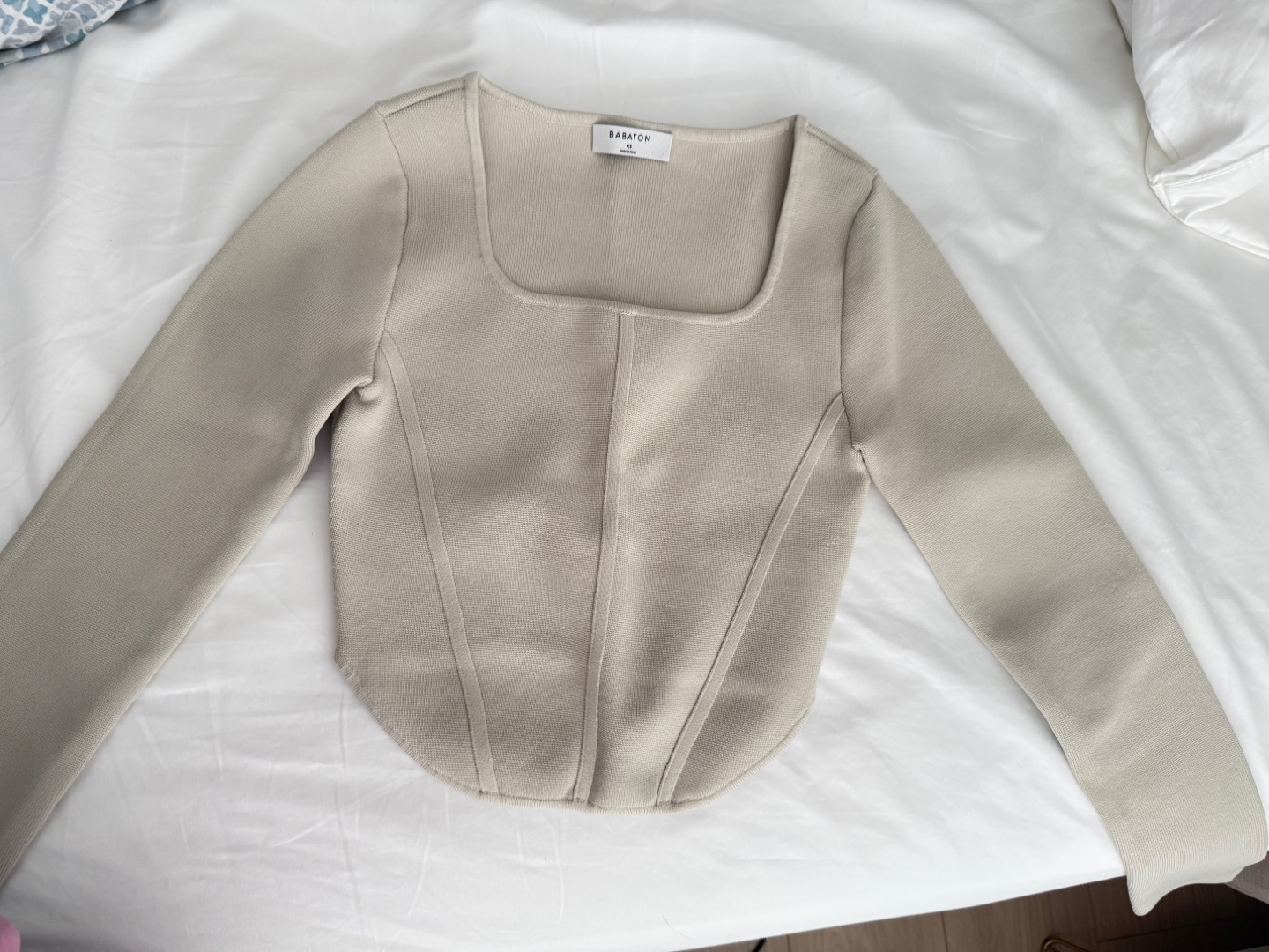 Babaton Contour Squareneck Top - XS