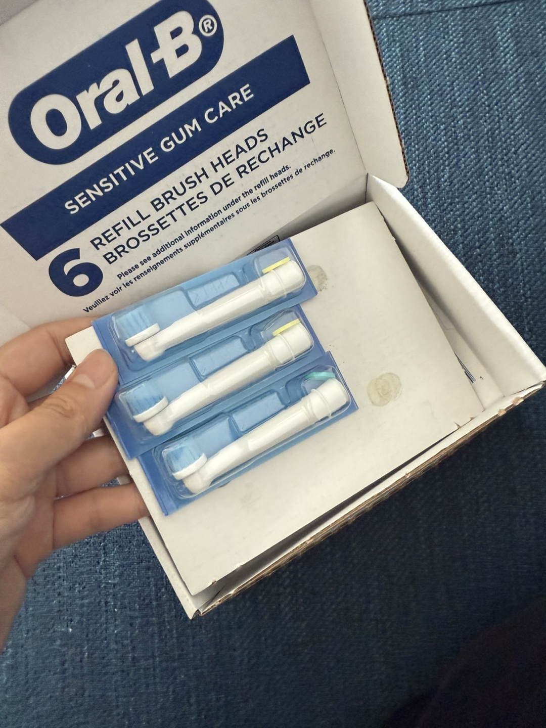 Oral-B Sensitive Gum Care Brush Heads - 6 Refills