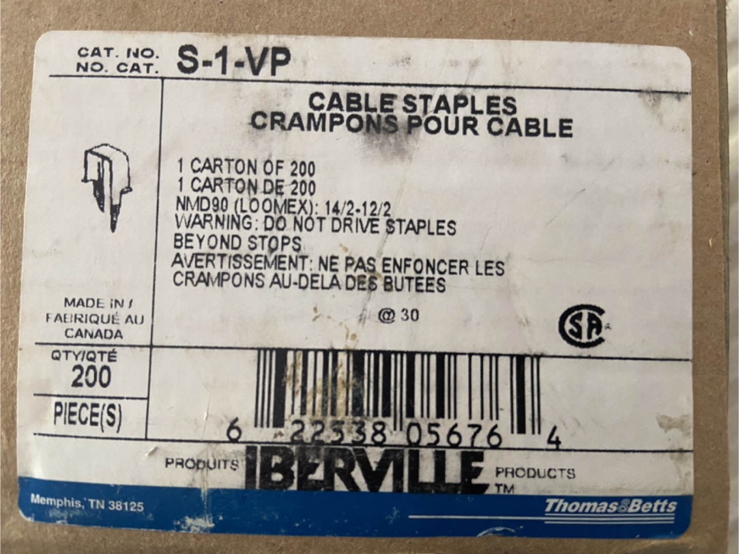 Cable Staples 64 Pieces - photo 2