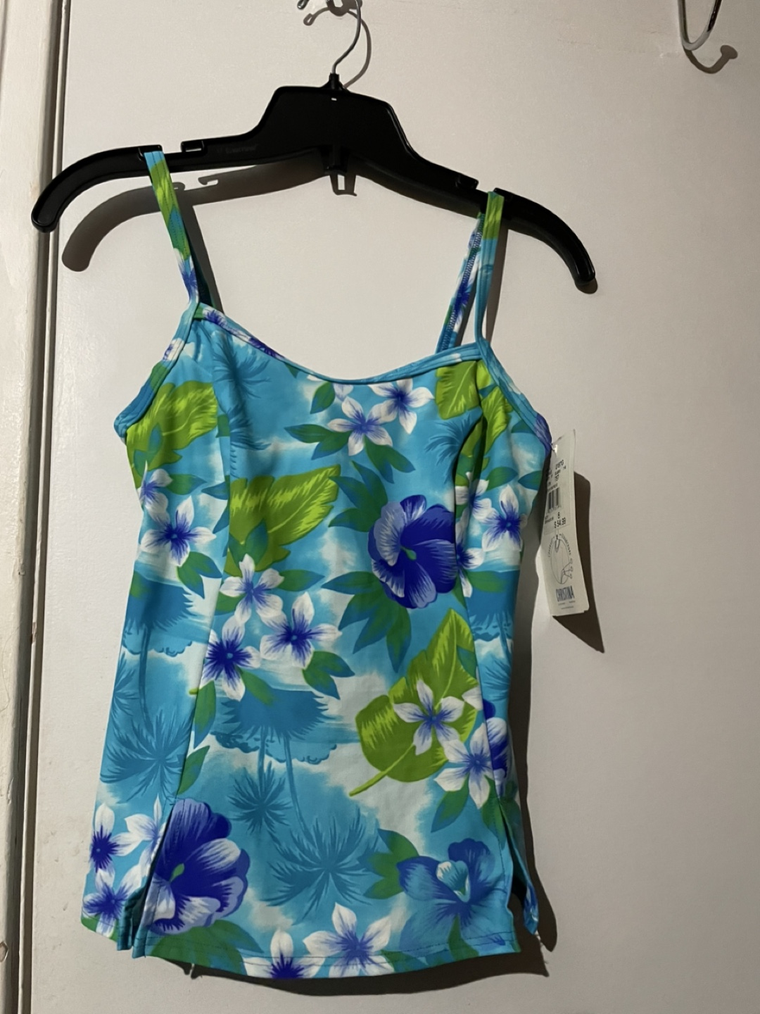 Christina Floral Swimsuit TOP Only, Size 8