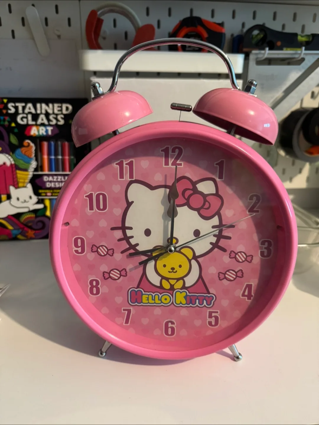Large Hello Kitty Pink Alarm Clock - 12 inches thumbnail