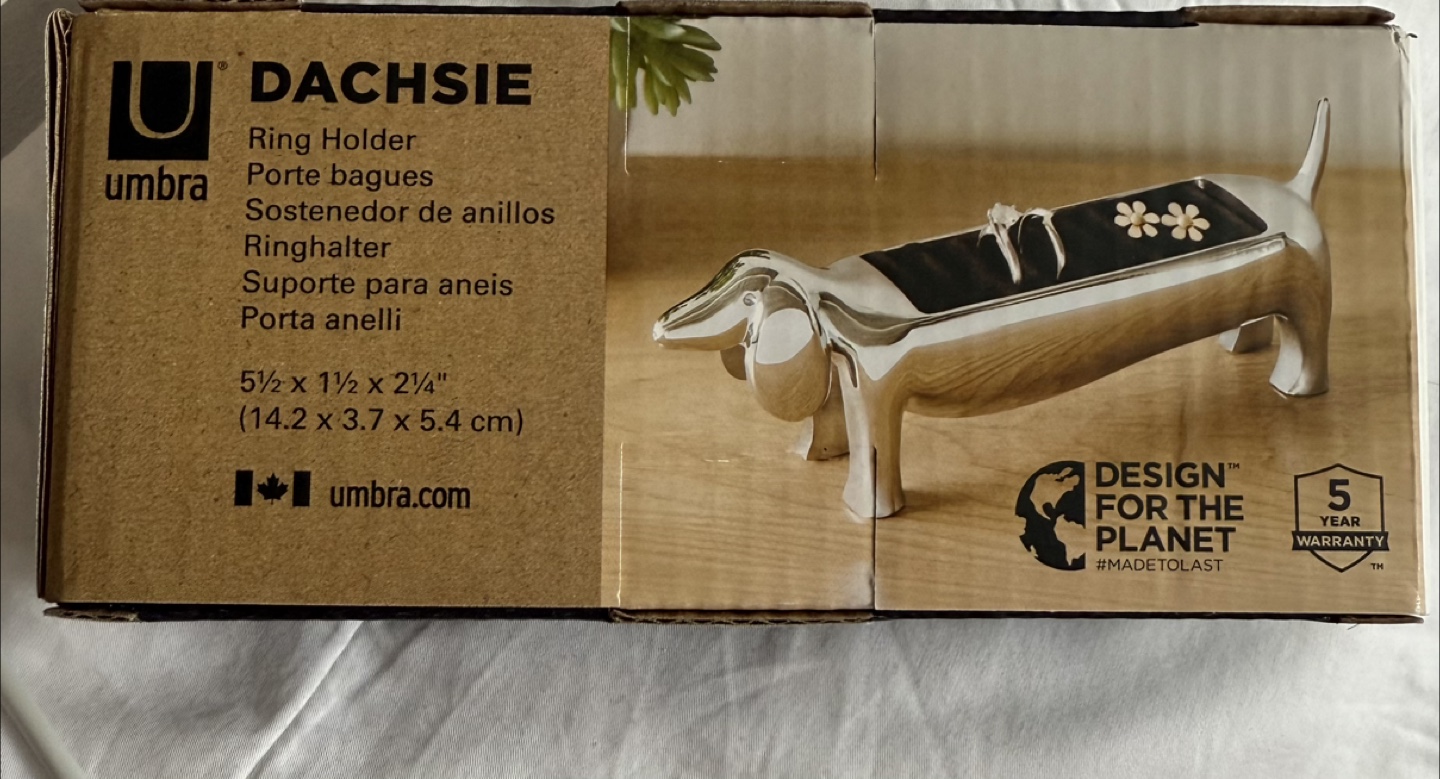 Dachshund ring holder brand new - photo 2