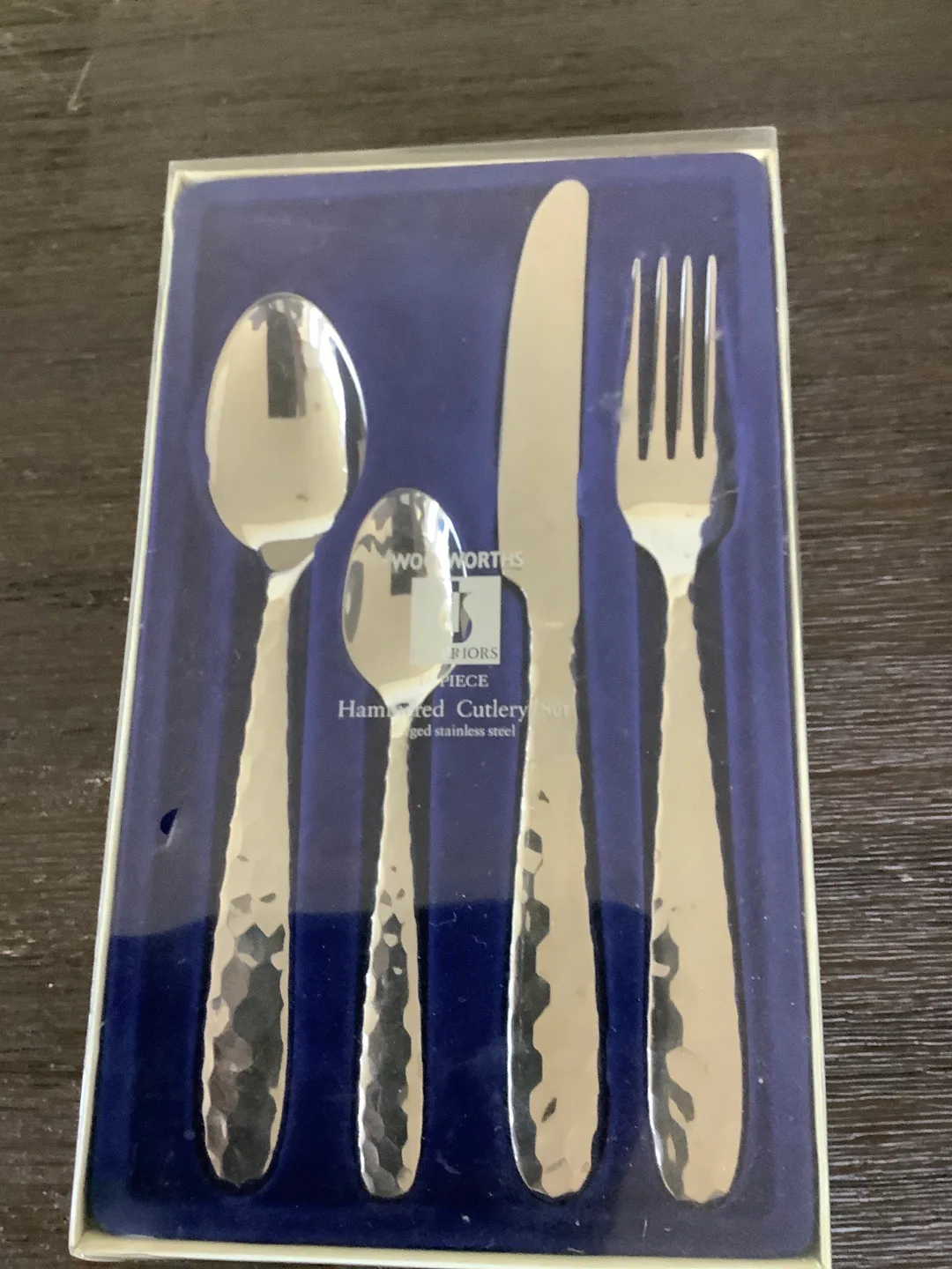 Woolworths Interiors Hammered Cutlery Set - 16 Piece thumbnail