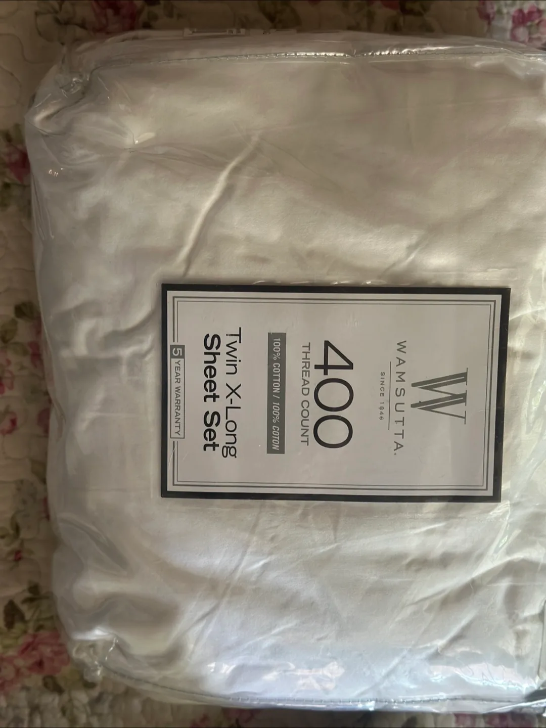 Wamsutta Twin X-Long 400 Thread Count Sheet Set - White thumbnail