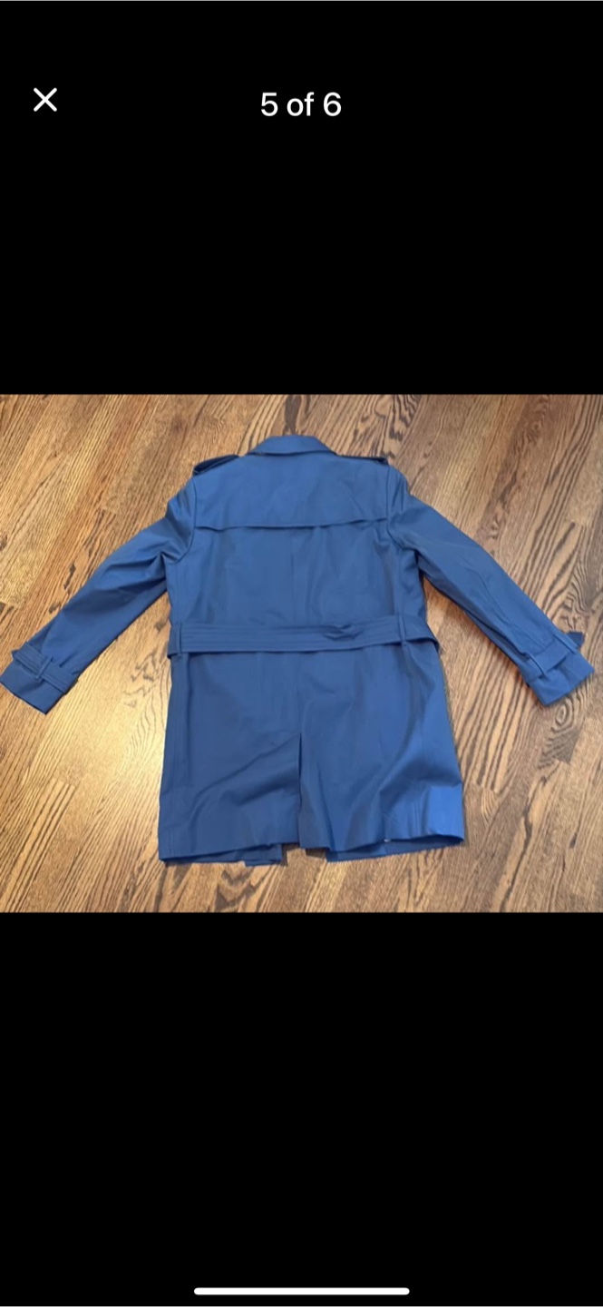Burberry London England Blue Trench Coat - photo 4