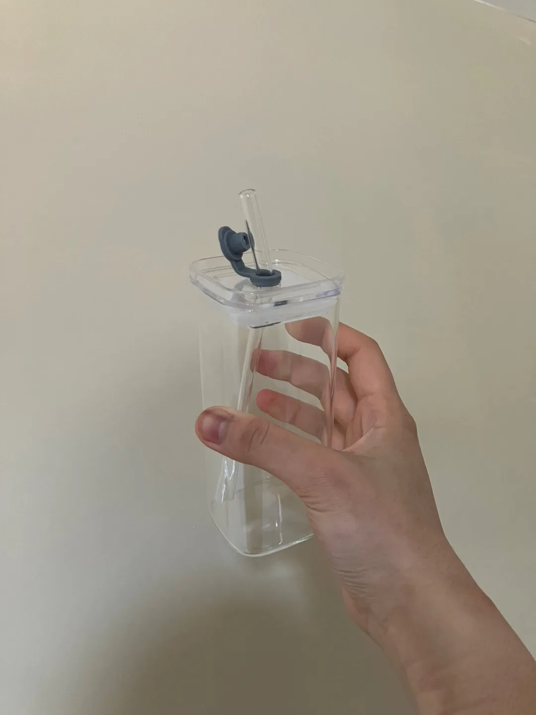 Brand New Clear Glass Straw Bottle – 350ml (Set of 2 for $20) thumbnail