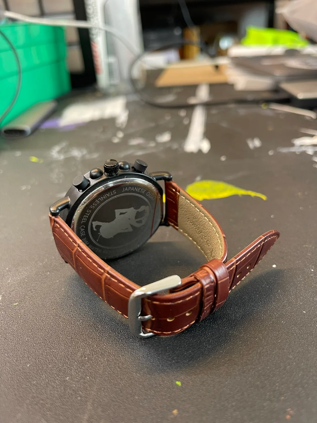 TAL WATCHES Wooden Bassy Men's Watch Brown Leather image indicator(4)