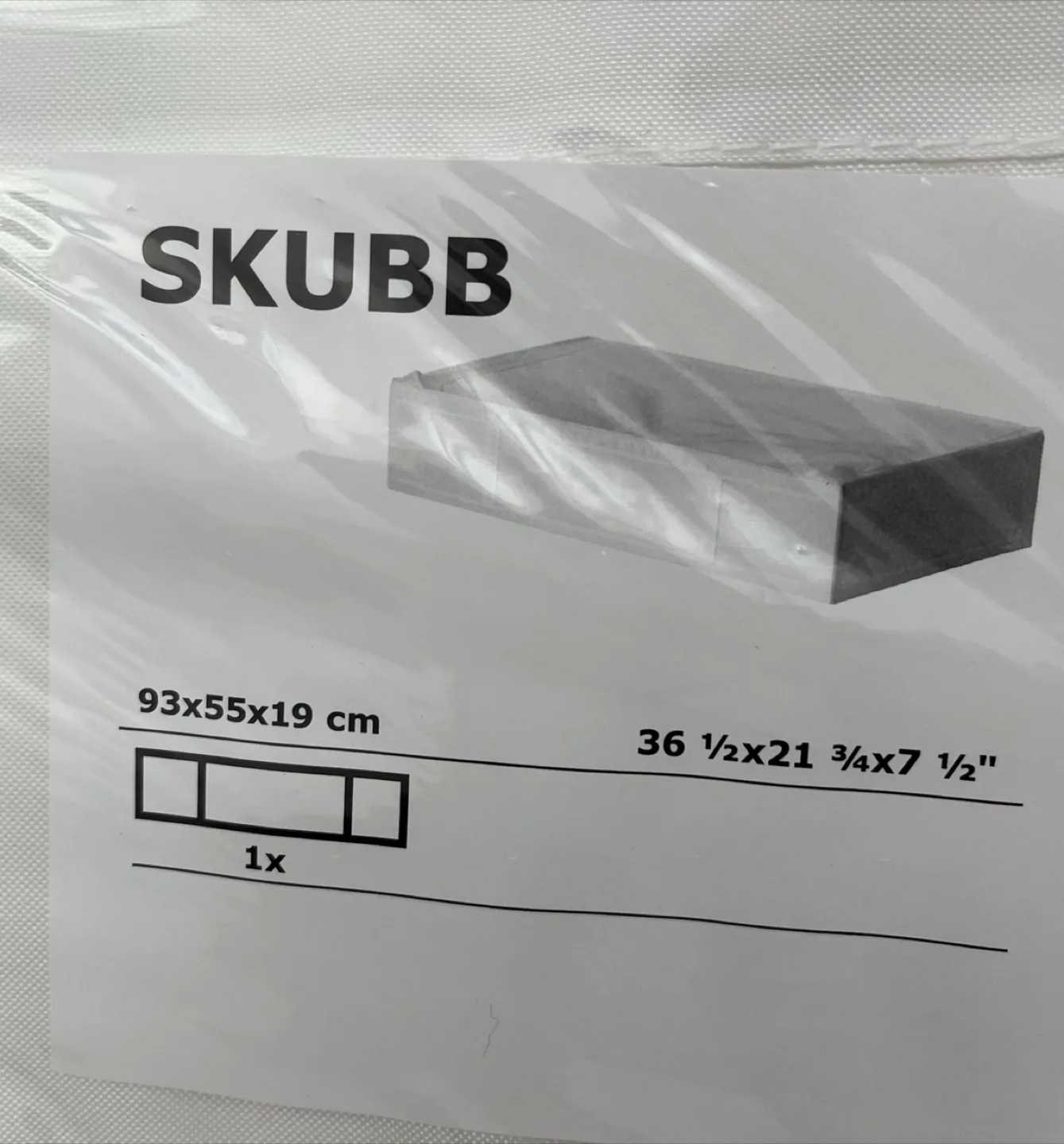 Two IKEA SKUBB Storage plus 6-compartment drawer organizer image indicator(2)