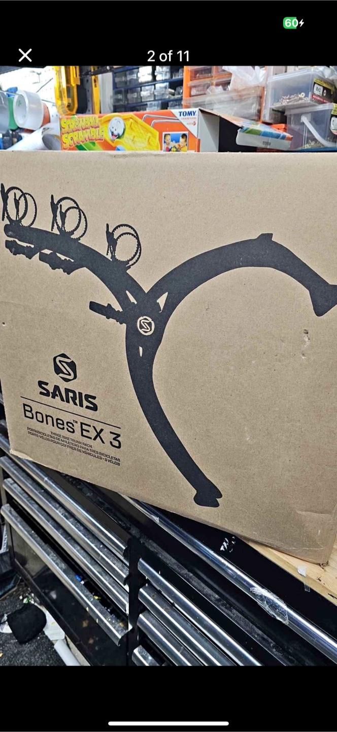 Saris Bones EX 3 Bike Trunk Rack - Black