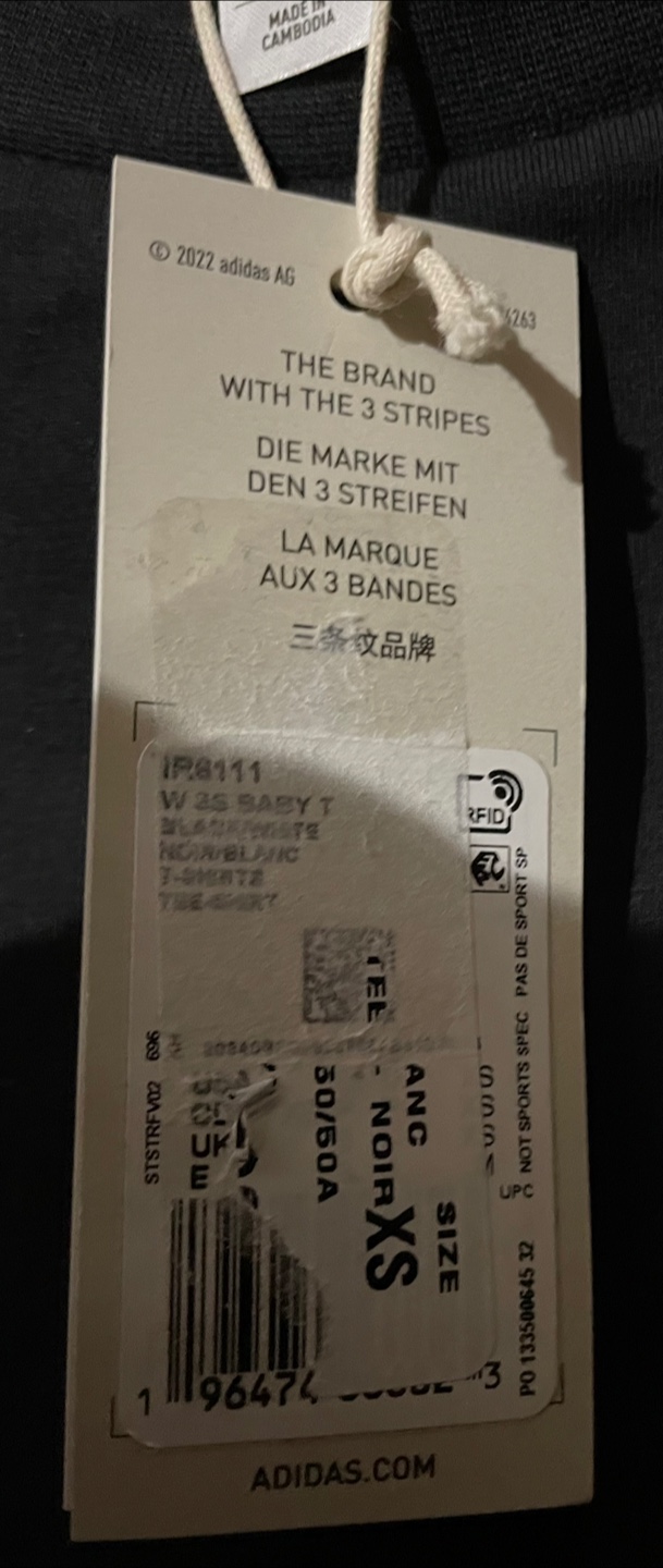 Adidas Baby T - Black, XS - photo 4