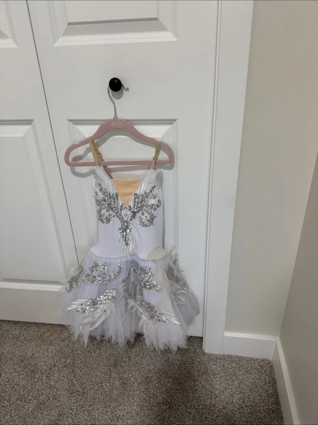White Ballet Dance Leotard Dress thumbnail